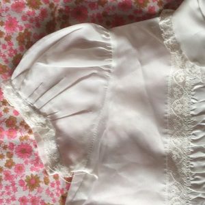 Hickory Dickory Shirts & Tops - PoshMini Silky White Lace Blouse Hickory Dickory Shirts & Tops - PoshMini Silky White Lace Blouse